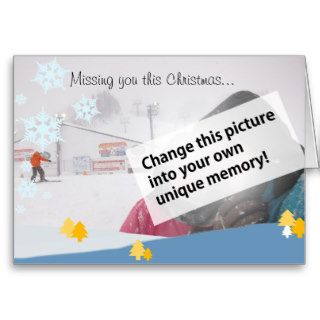 Missing you this Christmas Greeting Cards