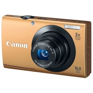Canon Powershot A3400IS 16MP Gold Digital Camera Canon Point & Shoot Cameras