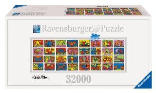Ravensburger 17838   Keith Haring Double Retrospect   32.000 Teile Puzzle (544x192cm)   größtes Puzzle der Welt Spielzeug