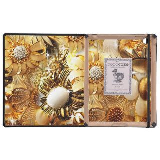 Diamond Bling Bling Bouquet, Golden Sunflower Moti iPad Covers