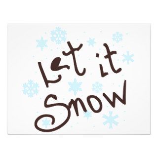 Let It Snow Custom Invitation