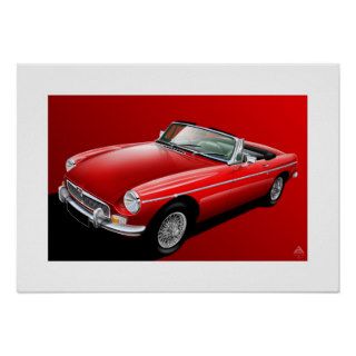 Classic MG B Roadster Print