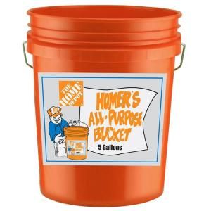 Homer Bucket 5 gal. Orange Bucket 05GLHD2