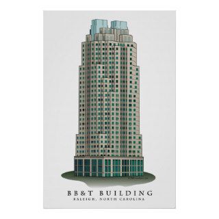 Raleigh BB&T Building Architectural Print