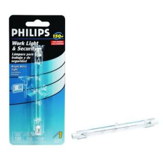 Philips 150 Watt Halogen T3 120 Volt Work/Security Dimmable Light Bulb 415752