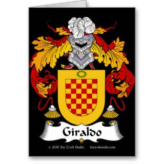 Giraldo Family Crest Greeting Card