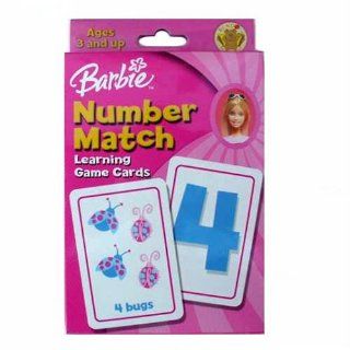 Barbie Number Match Learning Game Cards Toys & Games