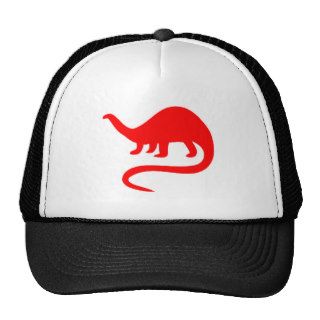Dinosaur Red Brontosaurus (Apatosaurus) Mesh Hat