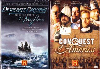 Conquest Of America Mini Series , Desperate Crossing The Untold Story Of The Mayflower  The History Channel 2 Pack Collection   3 Disc Set Movies & TV