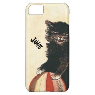 Vintage HALLOWEEN Black Cat Cover For iPhone 5C
