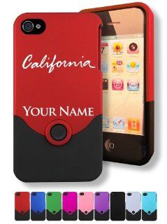Engraved iPhone 4/4S Case/Cover   CALIFORNIA   Personalized for FREE (Click the CONTACT SELLER button after purchase and send a message with your case color and engraving request) Cell Phones & Accessories