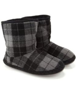 Accessorize Men's Checked Slipper Boot Footwear Shoes