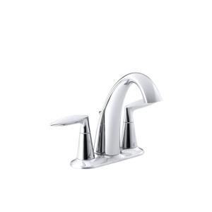 KOHLER Alteo 4 in. Centerset 2 Handle Bathroom Sink Faucet in Polished Chrome 45100 4 CP