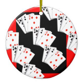 DECK OF CARDS CHRISTMAS TREE ORNAMENT