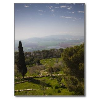 Mount Tabor, site of biblical transfiguration Postcard