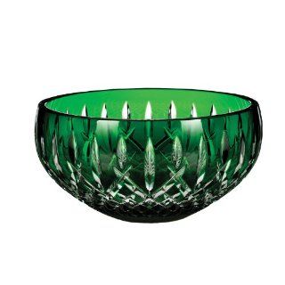 Waterford Crystal Araglin Prestige Bowl Emerald Green 9" Kitchen & Dining