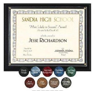 Slide in Certificate Wall Plaque (Red Cherry Finish)  Award Plaques 