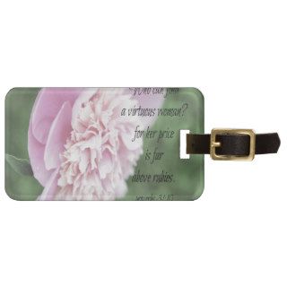 Proverbs 31 Above Rubies Luggage Tag