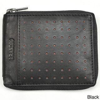 Brandio Men's Bi fold Perforated Leather Wallet UNICO Men's Wallets