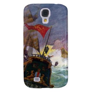 Sailing Ships in a Stormy Sea Samsung Galaxy S4 Covers