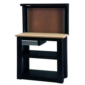Stack On 40 in. Steel Workbench with Back Wall Storage SO 402
