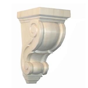 Foster Mantels Classic 3.5 in. x 3.5 in. x 6.5 in. Unfinished Maple Corbel C143MP