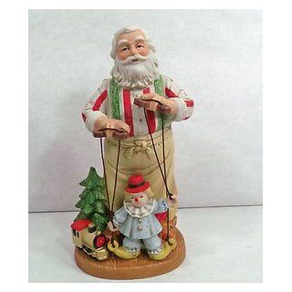 Home Interiors Santa Puppet Show Porcelain Figurine  Collectible Figurines  