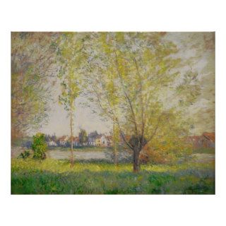 Claude Monet   Willows of Vetheuil Print