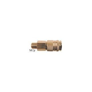 Industrial Interchange Couplers and Connectors (15 Series) Model No. 1501, Thread / Barb 1/4" Male Conector