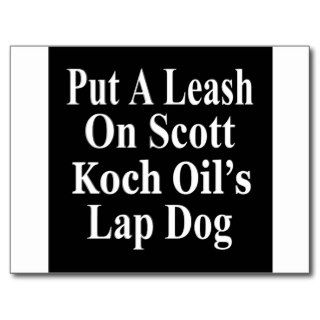 Recall Governor Rick Scott Koch Oil's  Evil Minion Postcards