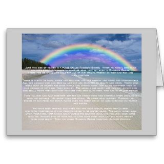 Rainbow Bridge Sympathy Card