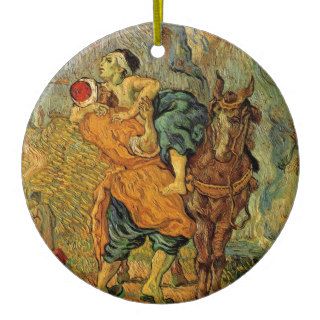 The Good Samaritan after Delacroix by van Gogh Ornament