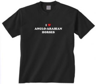 Gildan I Love Anglo Arabian Horses T Shirt Clothing