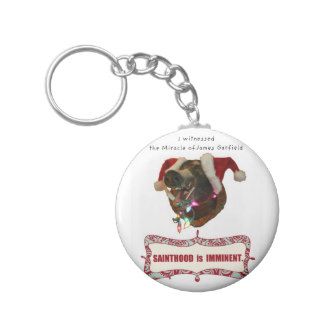 James GarfieldPatron Saint of Accidental Miracles Key Chains