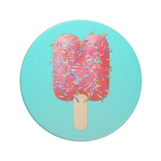 Confetti Ice Cream Treats   Letter H Beverage Coaster