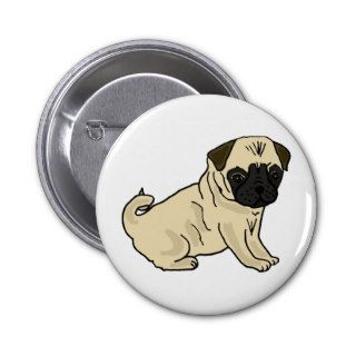 XX  Awesome Pug Pinback Buttons