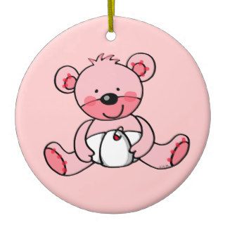 Baby Girl (teddy bear) Ornaments