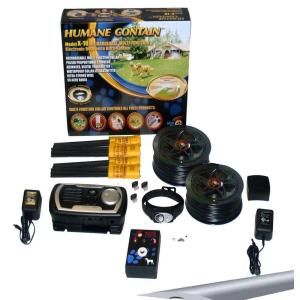 High Tech Pet Humane Contain X10 Electronic Fence System Plus Free Sound Barrier, Wire and Flag Kit, and Driveway Crossover Strip X 10DX
