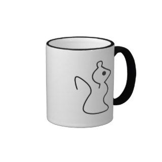 Squirrel OUTLINE Coffee Mug
