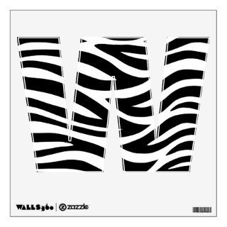 Black and White Zebra Stripes Room Decal