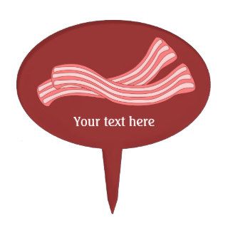 Customize this Bacon Rashers graphic Cake Toppers