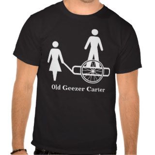Old Geezer Carter Basic Dark T Shirt Template