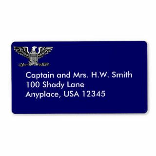 Navy Captain Address Label