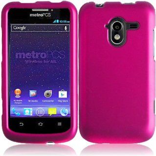 For ZTE Avid 4G N9120 Hard Cover Case Hot Pink Accessory Cell Phones & Accessories