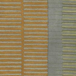 Hand tufted Contemporary Grey/Green Striped Carrara New Zealand Wool Abstract Rug ( 9' x 13' ) Surya 7x9   10x14 Rugs
