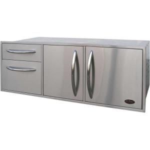 Cal Flame Outdoor Kitchen Stainless Steel Complete Utility Storage Set BBQ07909 H