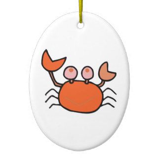 cute little crab christmas ornaments