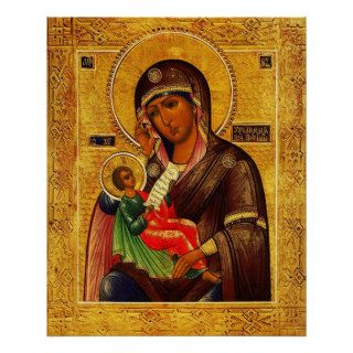 Russian Icon Madonna and Child Print