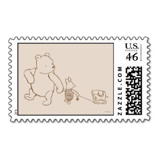Classic Winnie the Pooh and Piglet 2 Stamp
