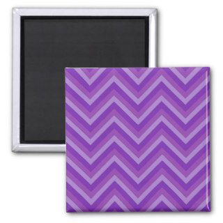 Lavender to Dark Purple Chevron Pattern Fridge Magnets
